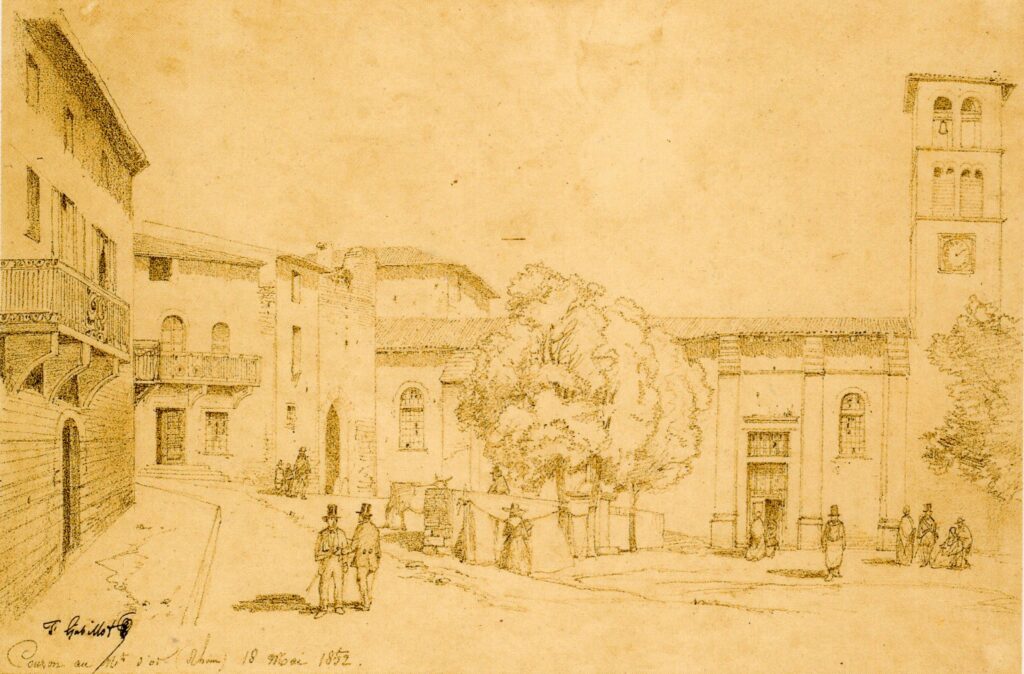 Gravure ancienne église 1852