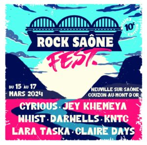 Rock Saône Festival à Couzon au Mont d’Or et Neuville sur Saône !